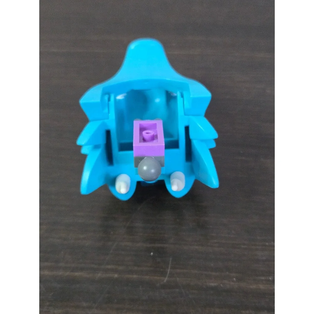 LEGO Elves Dragon Head Medium Azure with White Swirls and Purple Eyes Part - Picture 3 of 4
